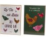 Plaques décoratives en métal Suzie (Lot de 2)