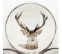 Plat à coupelles en aluminium  décor Cerf - 42,90