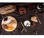 Plateau à fromages en verre et bambou avec couteau - AUB-0413