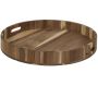 Plateau rond en acacia 40 cm