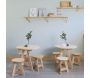 Plateau rond en pin 75 cm - 76,42
