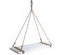 Plateau suspendu en bois teinté blanc