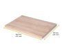 Plateau de table ou étagère effet chêne - 95,90