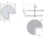 Plateau tournant blanc 2 niveaux pour module de cuisine Shelvo - EMU-0220