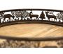 Plateaux en métal doré antique  et manguier Cerf et Biche - AUB-6850