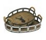 Plateaux ovales en bois et métal L'appel de la forêt (Lot de 2)
