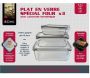 Plats à four en verre avec couvercles hermétiques (Lot de 3) - 22,90