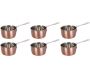 Poelon de présentation individuel 9 cm (Lot de 6)