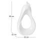Poire déco originale blanche - AMA-3131