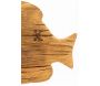 Poisson sur pied en bois recyclé et métal - 6