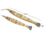 Poissons décoratifs en bois (Lot de 2) - AMA-3898