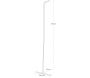 Portant minimaliste incliné Tower - YAM-0224
