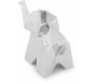 Porte-bagues éléphant chromé Origami - 8,90