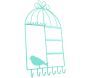 Porte bijoux cage à oiseaux Home sweet home