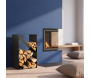 Porte-bûches design en acier - MAGNUS