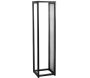 Porte-bûches design vertical en acier 120 cm