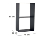 Porte-bûches design en acier - NOR-0187