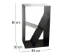 Porte-bûches design en acier - NOR-0184