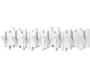Porte manteau mural 8 crochets repliables Sticks - 40,90