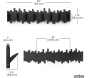 Porte manteau mural 8 crochets repliables Sticks - UMB-0778