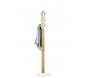 Porte-manteaux Flapper naturel 9 crochets blancs 165 cm - 209