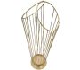 Porte parapluie en métal doré Glam 25.5 x 18.5 x 60 cm