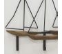 Portemanteau en métal et bois Voiliers 51 x 42 cm - 29,90
