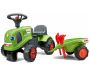 Porteur tracteur enfant avec remorque pelle et rateau Claas - FAL-0106