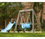 Portique balançoire et toboggan en bois First Play