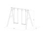 Portique en bois balançoire double Swing - PRA-0153