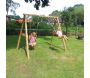 Portique en bois balançoire double Swing - 8