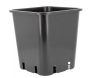 Pot de plantation carré noir 11 litres 25 x 25 x 26.5 cm - FTK-0470