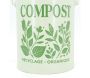 Pot à compost en métal beige - AUB-7199