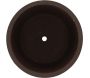 Pot de fleur en terre cuite non verni marron - 16,90