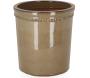Pot de fleurs en PET verni gris
