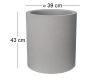 Pot en plastique rond aspect granit 40 cm - RIV-0222