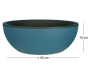 Pot en plastique rond effet granit 40 cm - RIVIERA