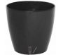 Pot en plastique rond avec réserve d'eau 45 cm Eva