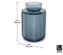 Pot en verre avec couvercle bougeoir intégré Allira - 34,90