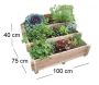 Potager escalier à légumes en mélèze - ETS-0101