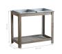 Potager surélevé en bois et métal (Lot de 2) - 265