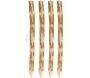 Poteaux en noisetier (Lot de 4) - AUB-4884