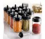 Pots à épices couvercle avec cuillères intégrées Spice (Lot de 12) - HANAH HOME