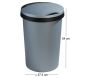 Poubelle 45 L avec couvercle plat Twinga - SUNWARE