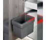 Poubelle de recyclage 15 litres fixation sur porte Recycle - 6