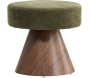Pouf en MDF et tissu 48 x 45 cm Lanzo
