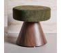 Pouf en MDF et tissu 48 x 45 cm Lanzo - VENTURE HOME