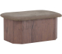 Pouf banc en MDF Todd 88 x 59 x 42 cm