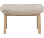 Pouf en bois de frêne Rile - VEN-1105
