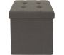 Pouf coffre carré pliable Eleonor - 19,90